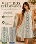 Vestido algodón estampado talla única - La Flamencona Accesorios