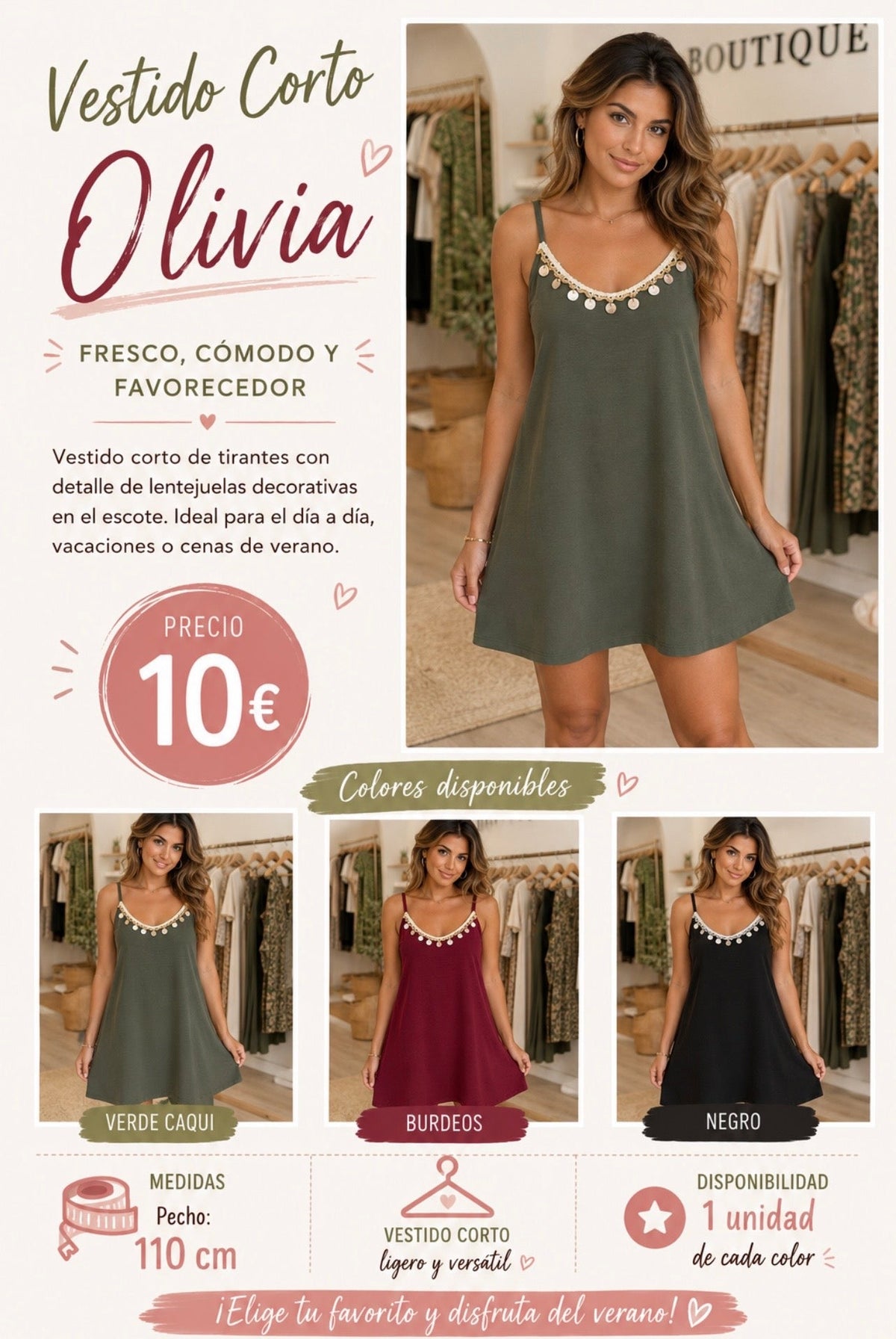 Vestido corto - La Flamencona Accesorios