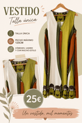 Vestido Elena talla única pecho máximo 125 cm - La Flamencona Accesorios