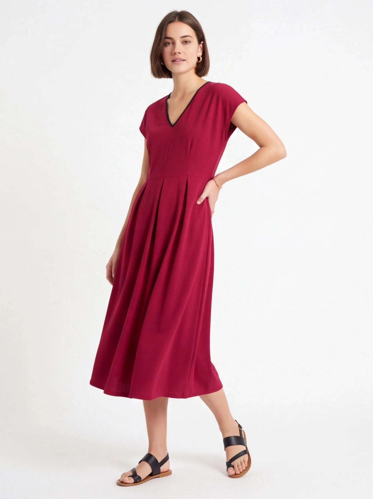 Vestido Frambuesa - La Flamencona Accesorios